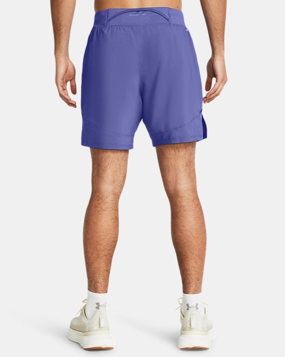 Men's UA Launch Elite 2-in-1 7'' Shorts, Purple, pdpMainDesktop image number 1